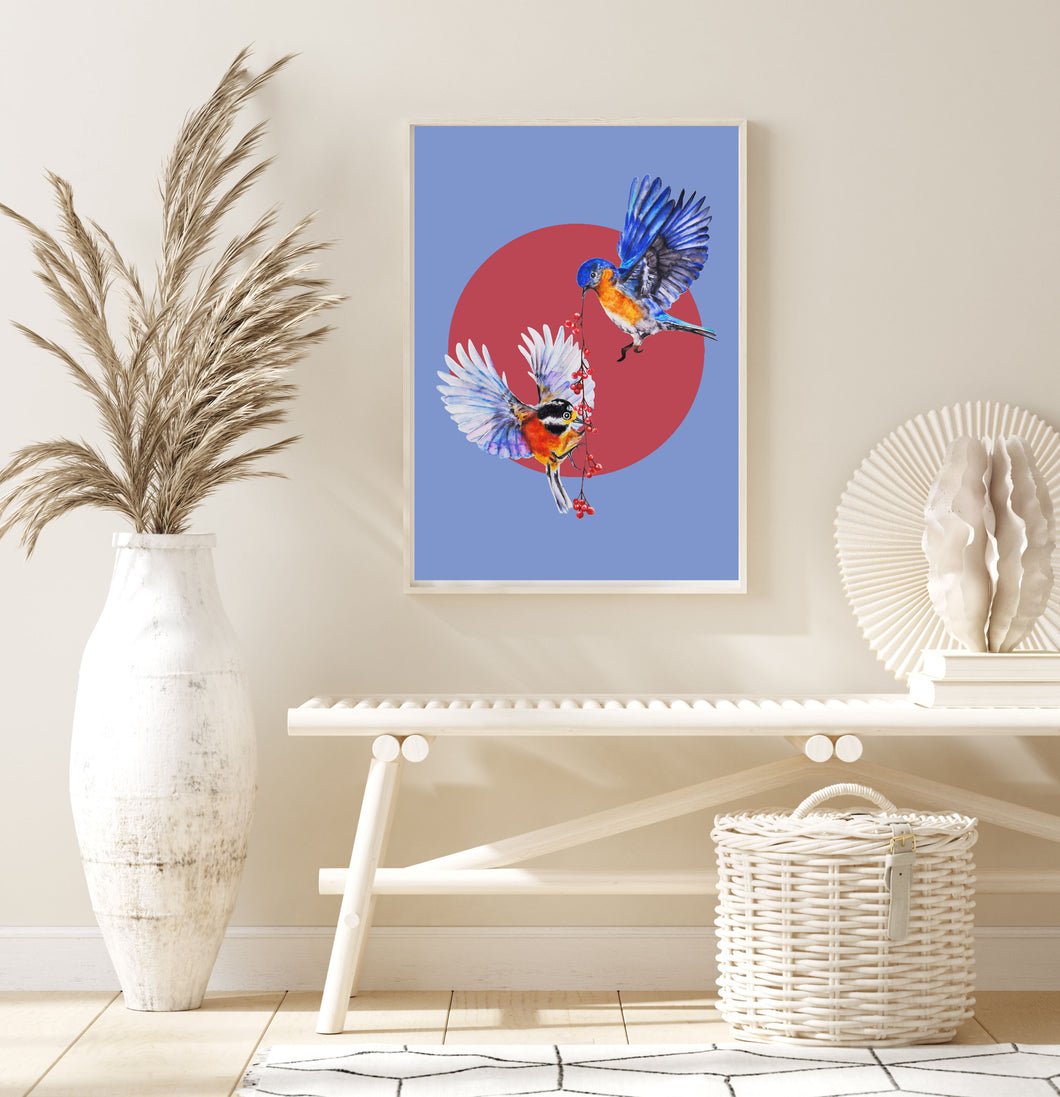 Birds of Paradise Art Print